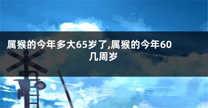 属猴的今年多大65岁了,属猴的今年60几周岁