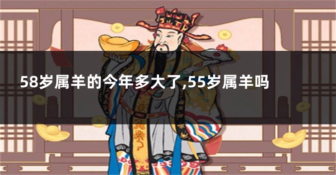 58岁属羊的今年多大了,55岁属羊吗