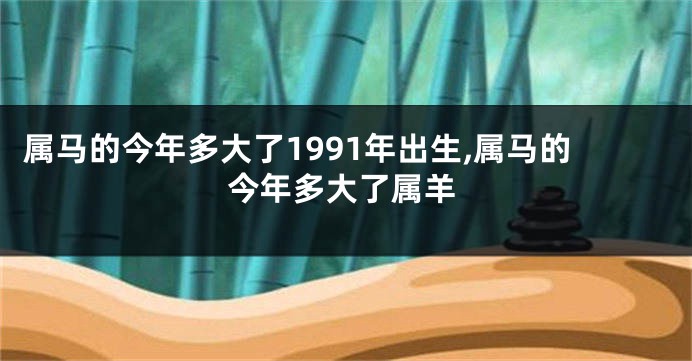 属马的今年多大了1991年出生,属马的今年多大了属羊