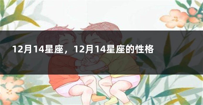 12月14星座，12月14星座的性格