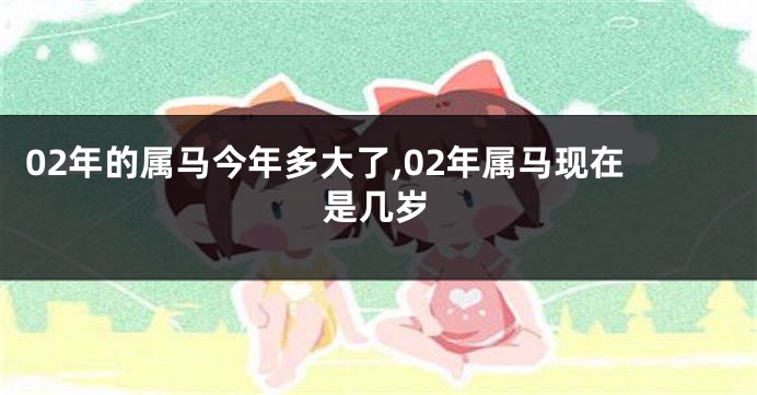 02年的属马今年多大了,02年属马现在是几岁