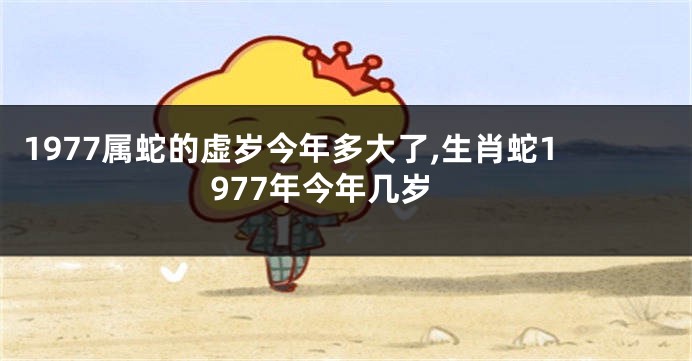 1977属蛇的虚岁今年多大了,生肖蛇1977年今年几岁