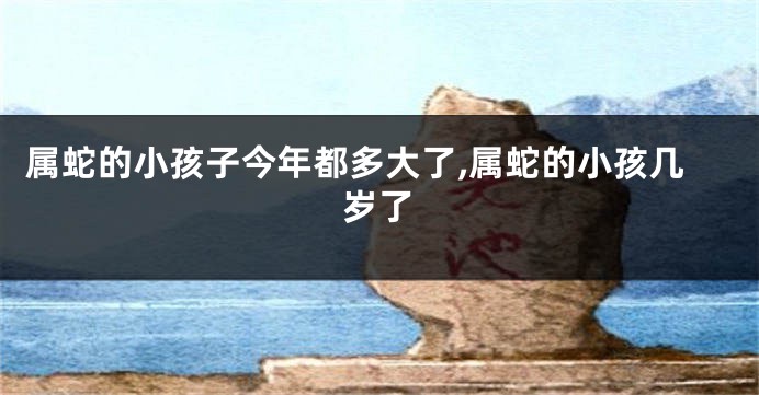 属蛇的小孩子今年都多大了,属蛇的小孩几岁了