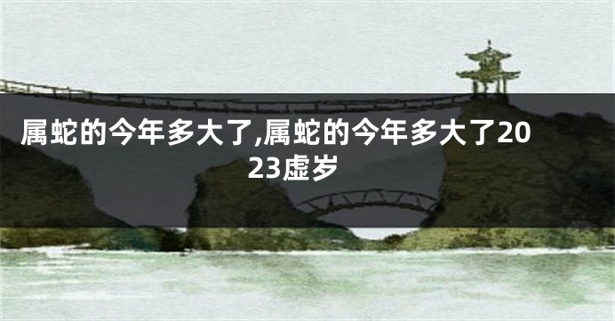 属蛇的今年多大了,属蛇的今年多大了2023虚岁