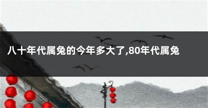 八十年代属兔的今年多大了,80年代属兔