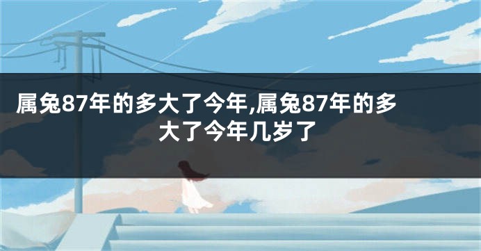 属兔87年的多大了今年,属兔87年的多大了今年几岁了