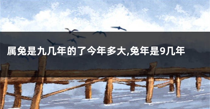 属兔是九几年的了今年多大,兔年是9几年