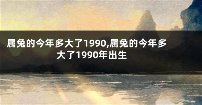 属兔的今年多大了1990,属兔的今年多大了1990年出生