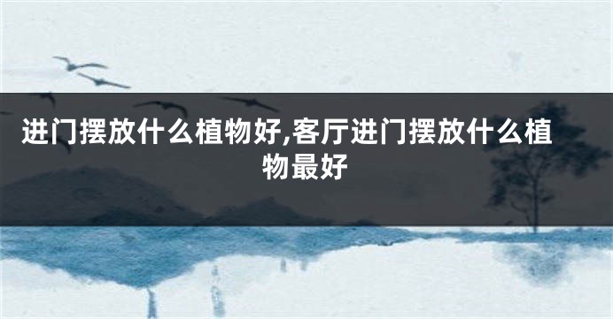 进门摆放什么植物好,客厅进门摆放什么植物最好