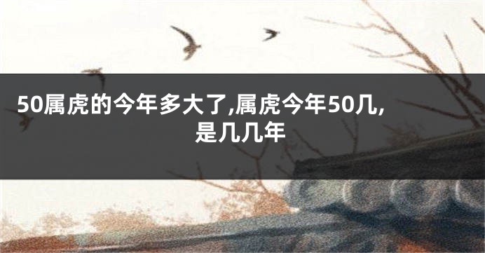 50属虎的今年多大了,属虎今年50几,是几几年