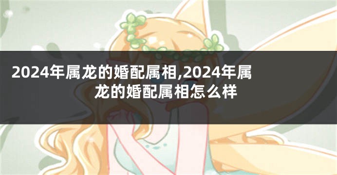 2024年属龙的婚配属相,2024年属龙的婚配属相怎么样