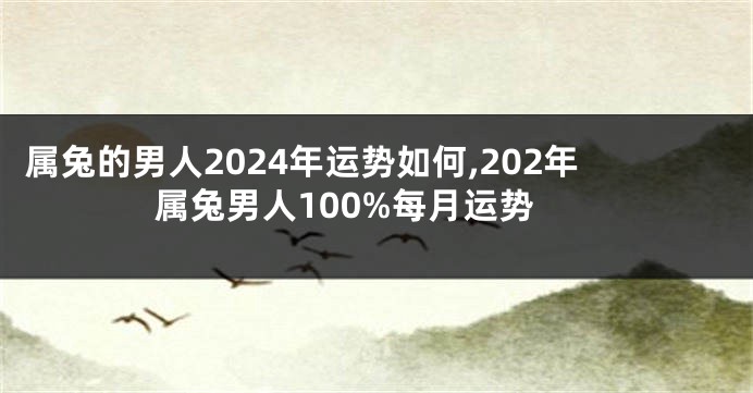 属兔的男人2024年运势如何,202年属兔男人100%每月运势