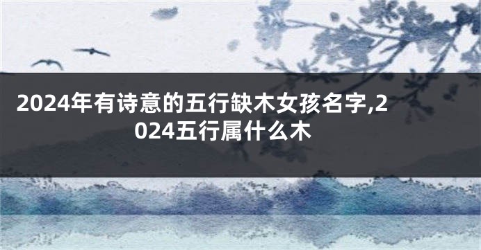 2024年有诗意的五行缺木女孩名字,2024五行属什么木