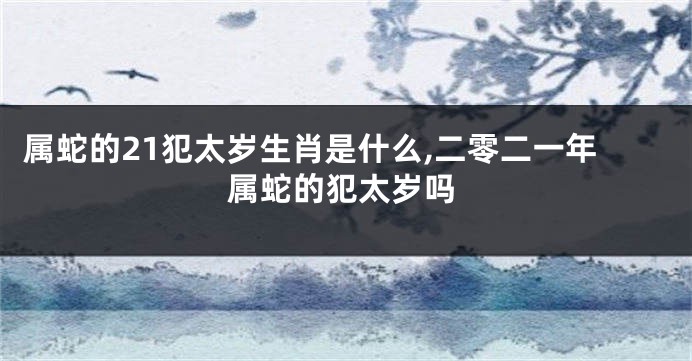 属蛇的21犯太岁生肖是什么,二零二一年属蛇的犯太岁吗