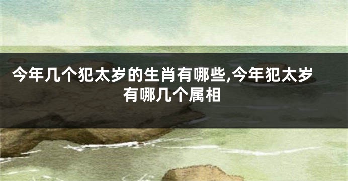 今年几个犯太岁的生肖有哪些,今年犯太岁有哪几个属相